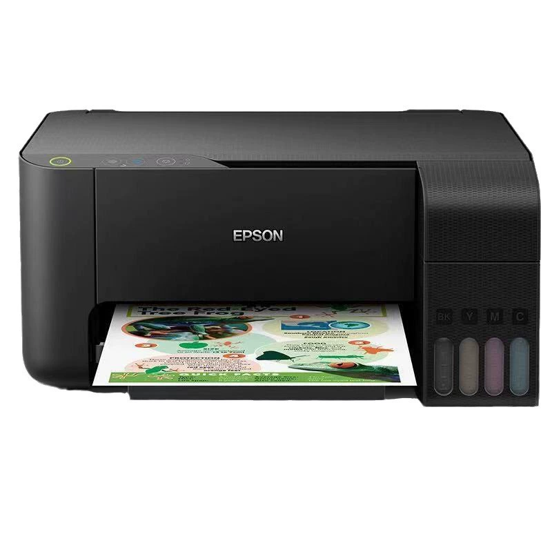 Принтер EPSON L3218, цветной, чернильный картридж встроенный, всё-в-одном, для дома