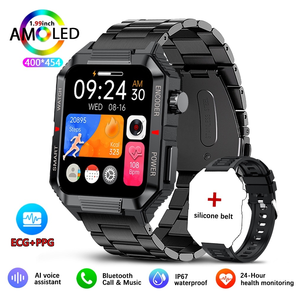 QW88 Smartwatch With Heart Rate Blood Pressure & Oxygen Monitor Bluetooth Calling Photo Taking Pedometer Consumer Electronics_voghion.com