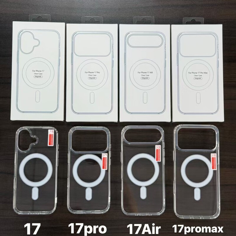 Magsafe Mobile Phone Case Is Suitable for Apple 17Promax Transparent Magnetic Acrylic 16 Protective Cover Iphone15