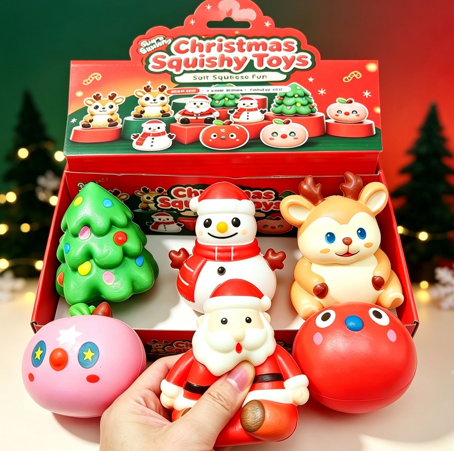 Pu santa claus & snowman (144 pieces per carton / 12 pieces per box + free steamer)