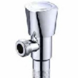 Stainless Steel Electroplated Triangle Valve Kitchen Bathroom Faucet Water Inlet Stop Valve 4-Point Wall-Mounted Angle Valve Four-Point Angle Valve