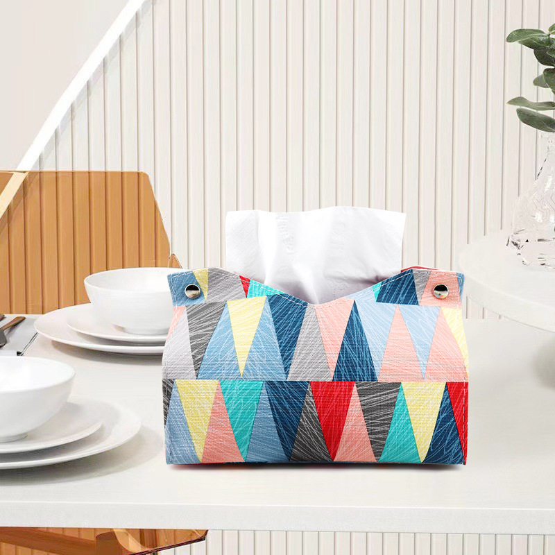 Estilo nórdico caja de pañuelos de cuero hogar cocina sala de estar caja de pañuelos Hotel restaurante Bolsa de pañuelos Coche