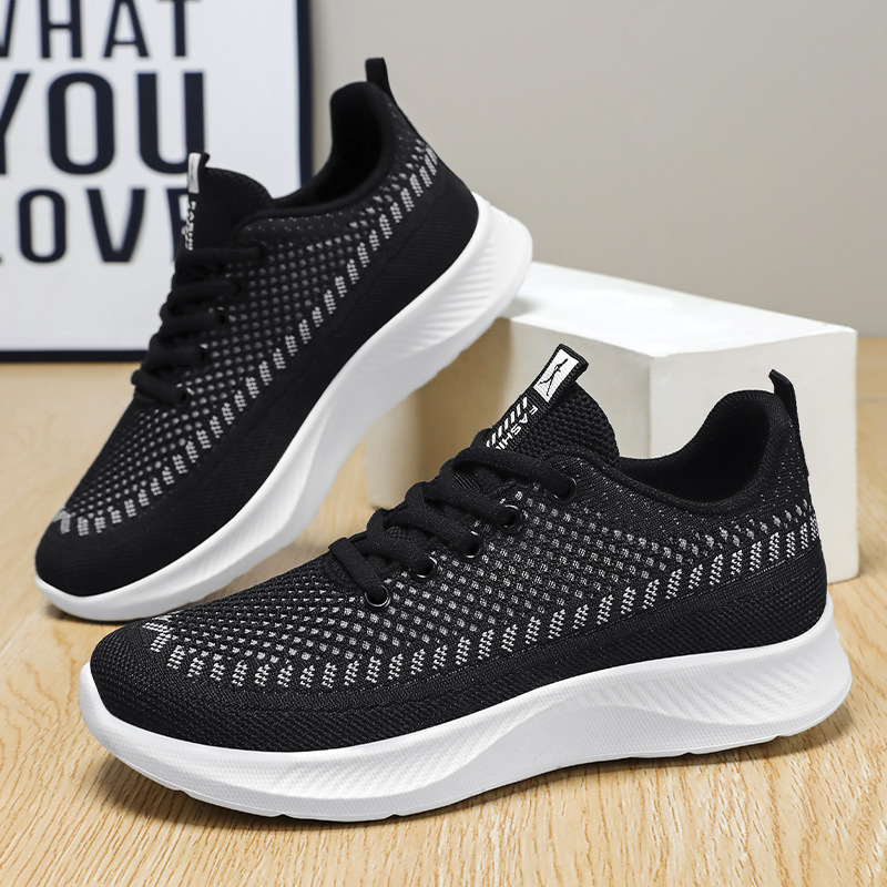 Zapatos de mujer zapatos casuales de verano de todo fósforo zapatos individuales zapatos para correr huecos y transpirables zapatos deportivos cómodos de suela blanda al por mayor transfronterizo