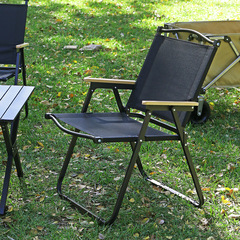 批發戶外摺疊椅子 露營野餐釣魚休閒便攜式靠背椅沙灘克米特椅子