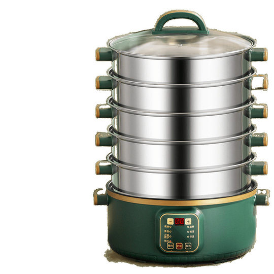 Electric Steamer Multifunctional Appointment Timer Steamer Household Large Capacity Smart Electric Cooker Automatic Power Off All-In-One Electric Cooker