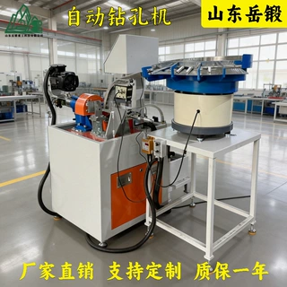 岳锻全自动液压径向钻孔机动力强进给平稳适用于高强度材质