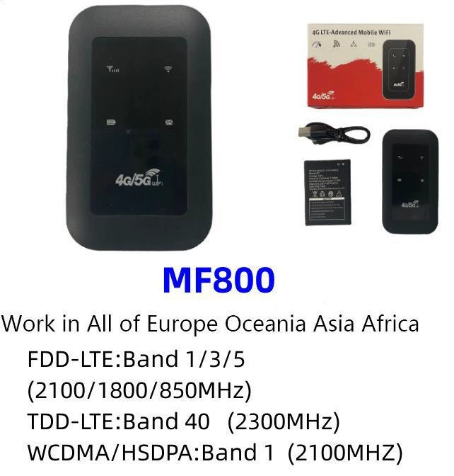 MF800 Black Paper Move MIFI авто-портативный WiFi-адаптер — батарейная модель 1/3/5/40, 4G маршрутизатор