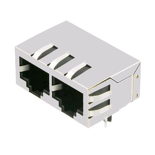 62F-1204ND2/62F-1204ND2NL 厂家供应1X2百兆双端口RJ45连接器