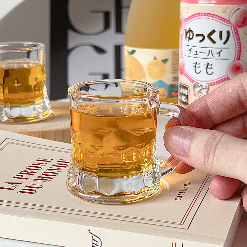 Bolimei Corea del Sur ins estilo vidrio tostado vidrio mini copa de vino fruta vino taza hogar vidrio espíritus sake vidrio