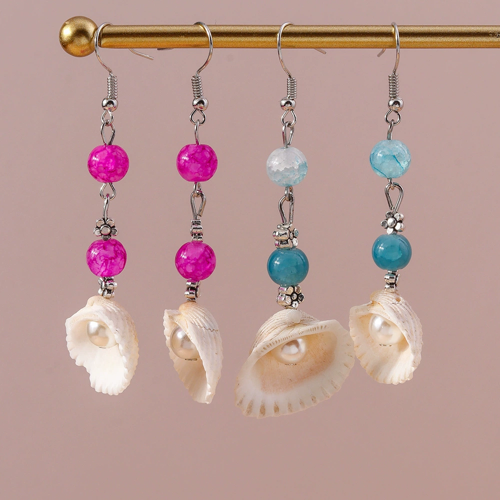 Fashionable trend beach creative earrings, design accessory, European style, for import, city style