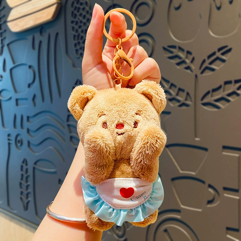 Мультяшное масло медвежонок плюшевые куклы мультяшный автомобильный мешок брелок подвеска
