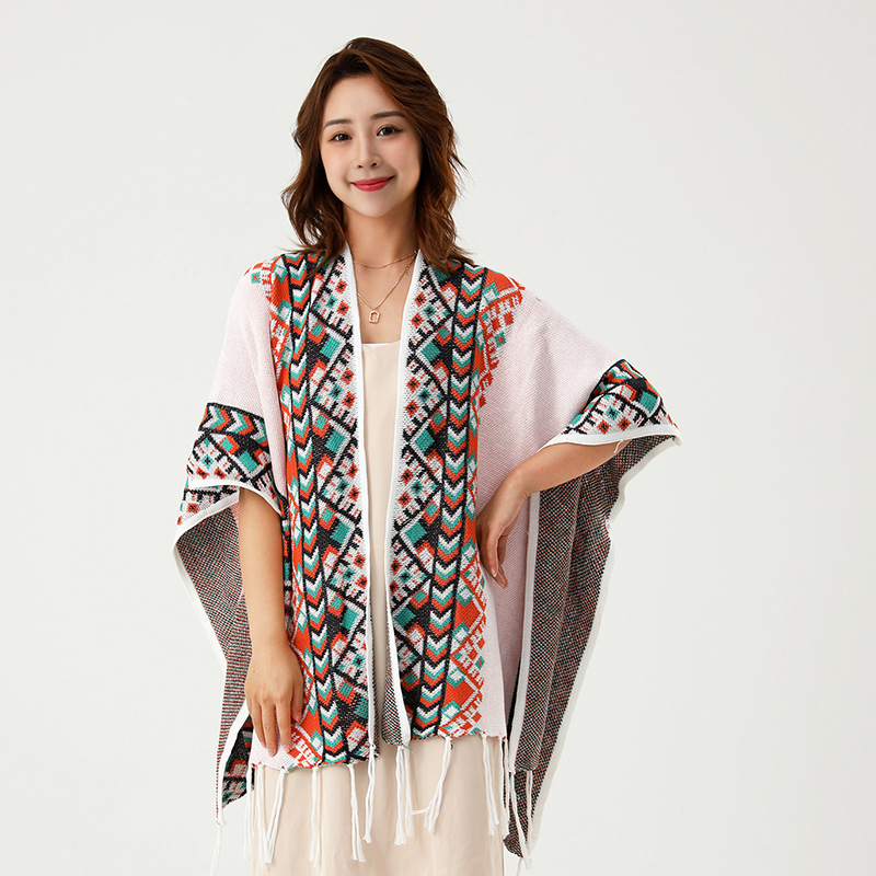 Mid-length Shawl Beige