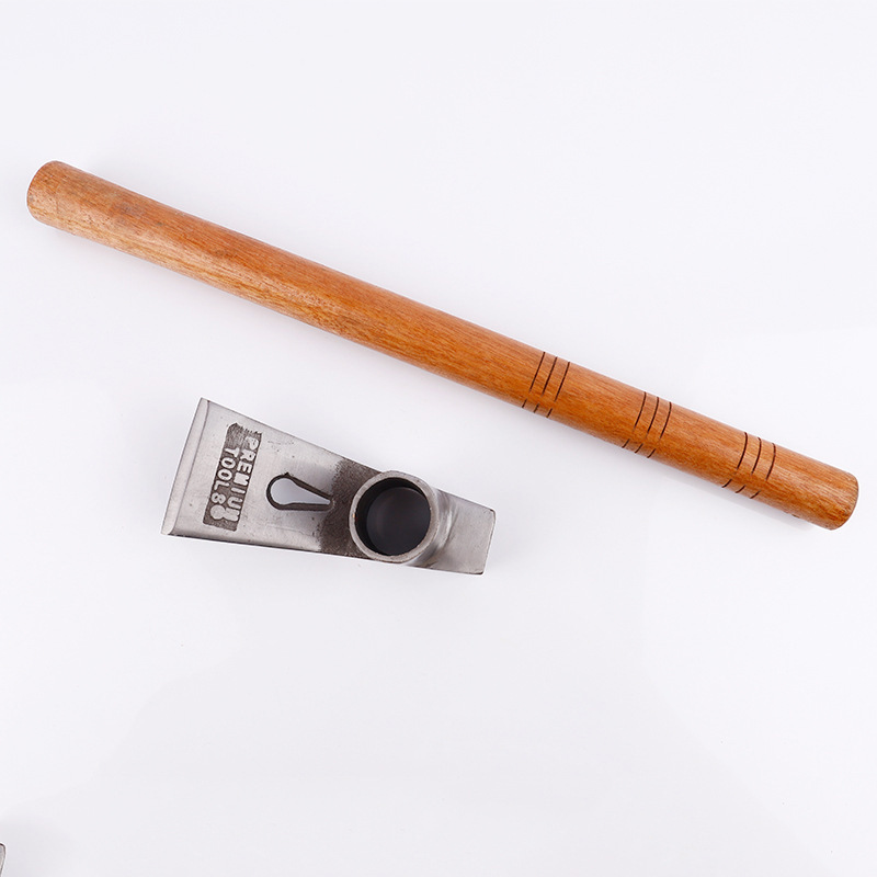 Hecho a mano de acero de forja hacha hogar multi-funcional azulejo Planer Axe madera ranurado Planer hacha