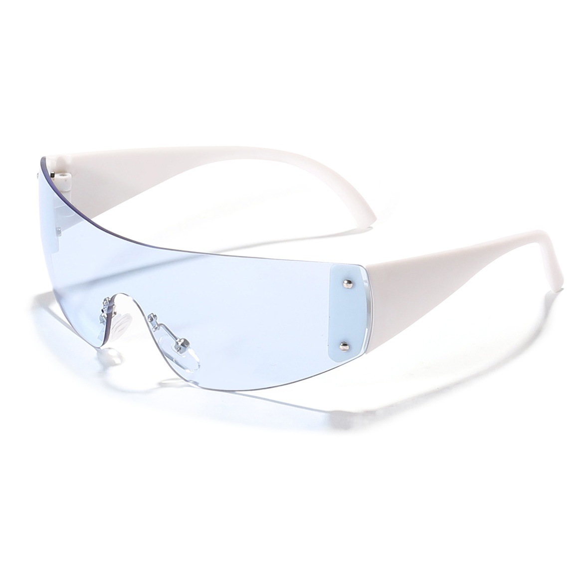 Moda infantil de una sola pieza gafas de Marco grande gafas de sol de hip hop guapo para niños gafas de sol de calle personalizadas para niñas moda