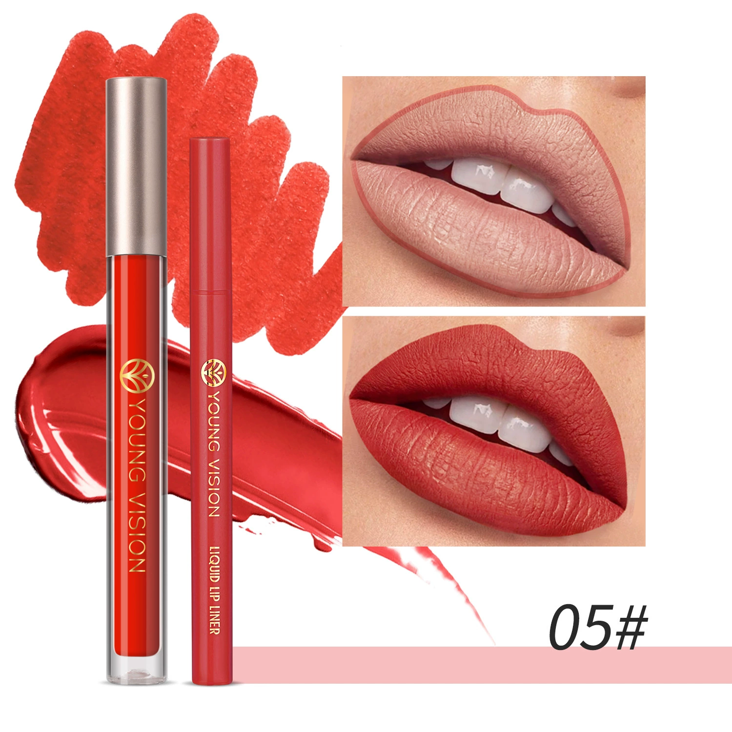 YOUNG VISION Lip gloss, lip pencil, set, 2 pieces