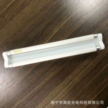 T5 灭蚊电子灯架紫外线灯管荧光灯双管支架一拖二灯座铝材一体支