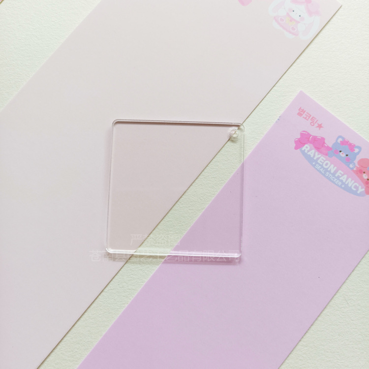 【幻帆】クロスボーダー透明アクリルチップ _ カードDIY _ 盤手作りキーホルダーペンダント有機ガラス空|undefined