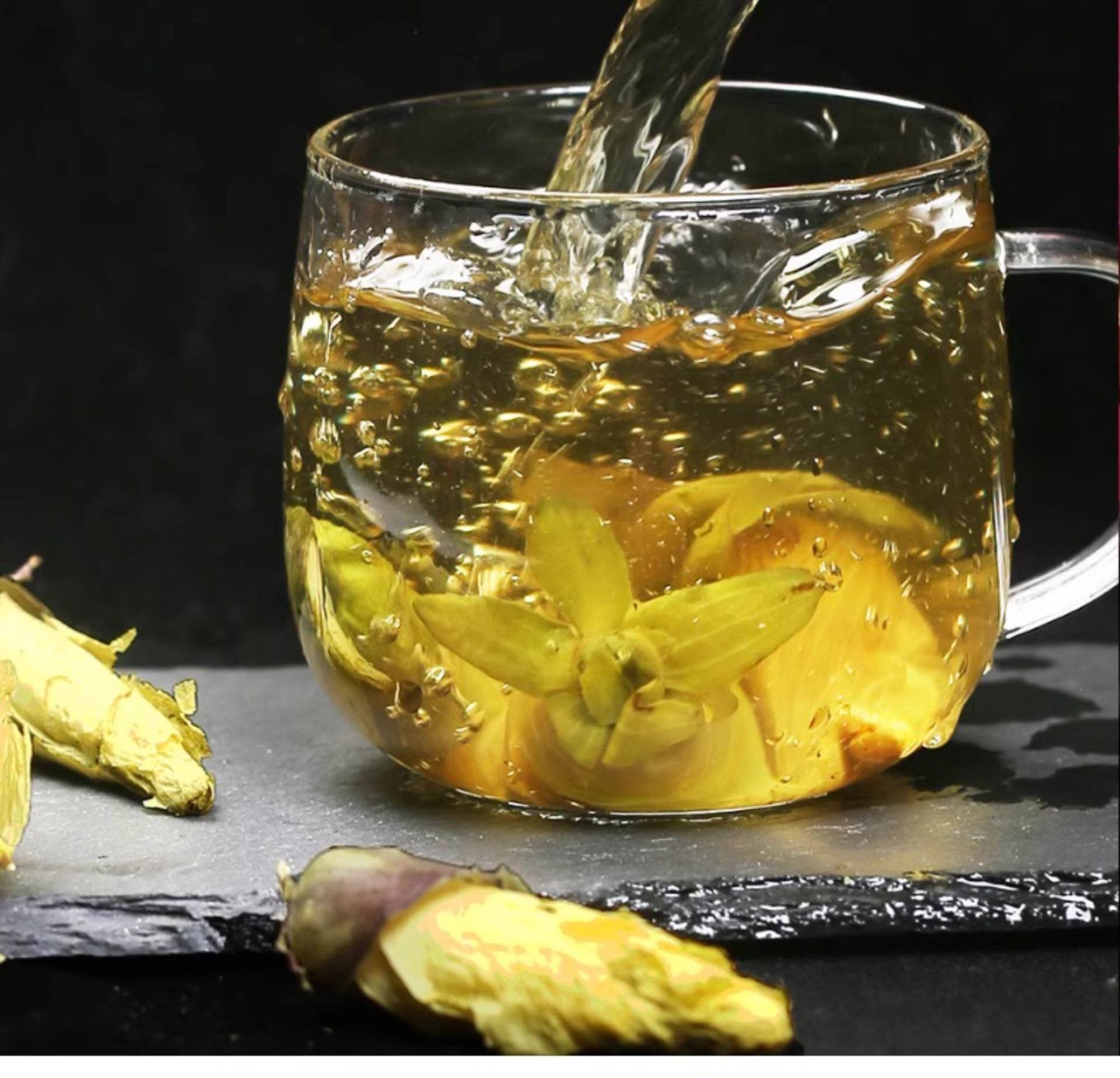 Golden Flower Abelmoschus Tea Dried Jin Hua Kui Flower Buds 25g x 5 Cans Herbal Infusion preparation