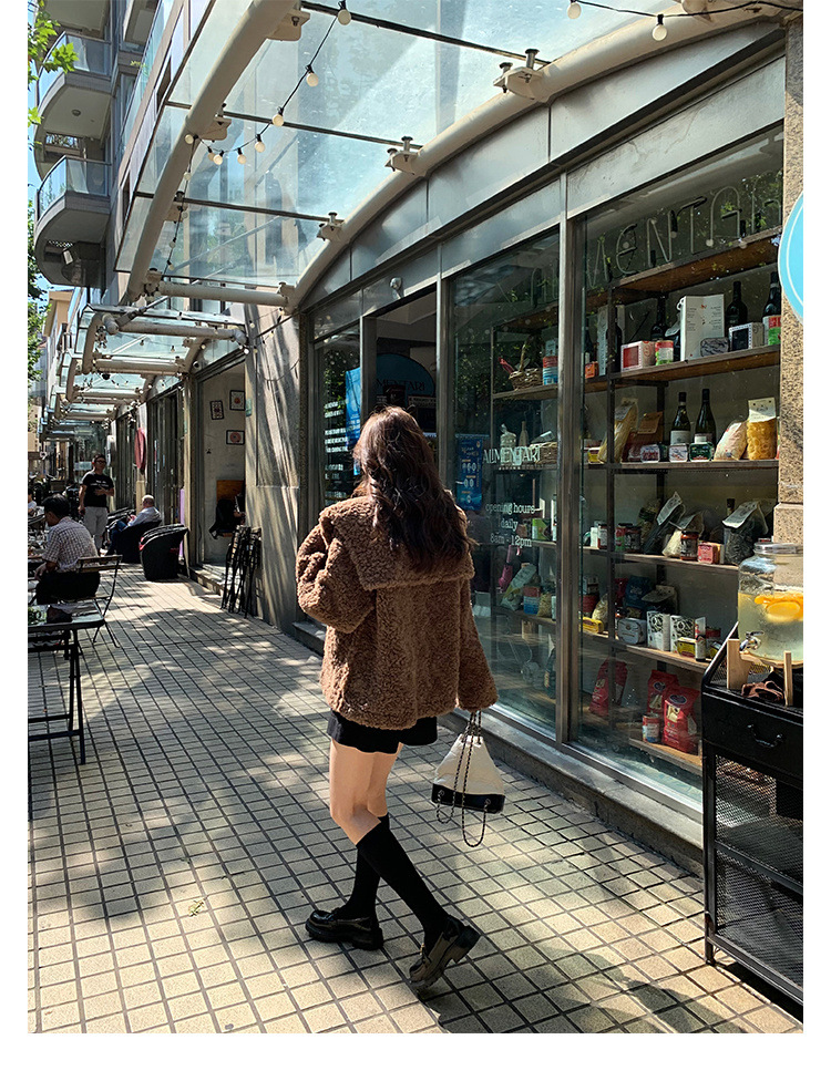 葡萄妈Studiolee英伦风小皮鞋女小金扣圆头一