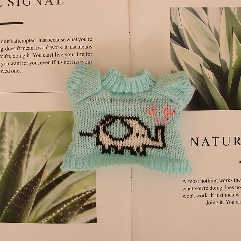 Suéter de peluche de 20cm, accesorios para muñecas, accesorios para bolsos de muñecas de juguete, accesorios para ropa de muñecas para mascotas