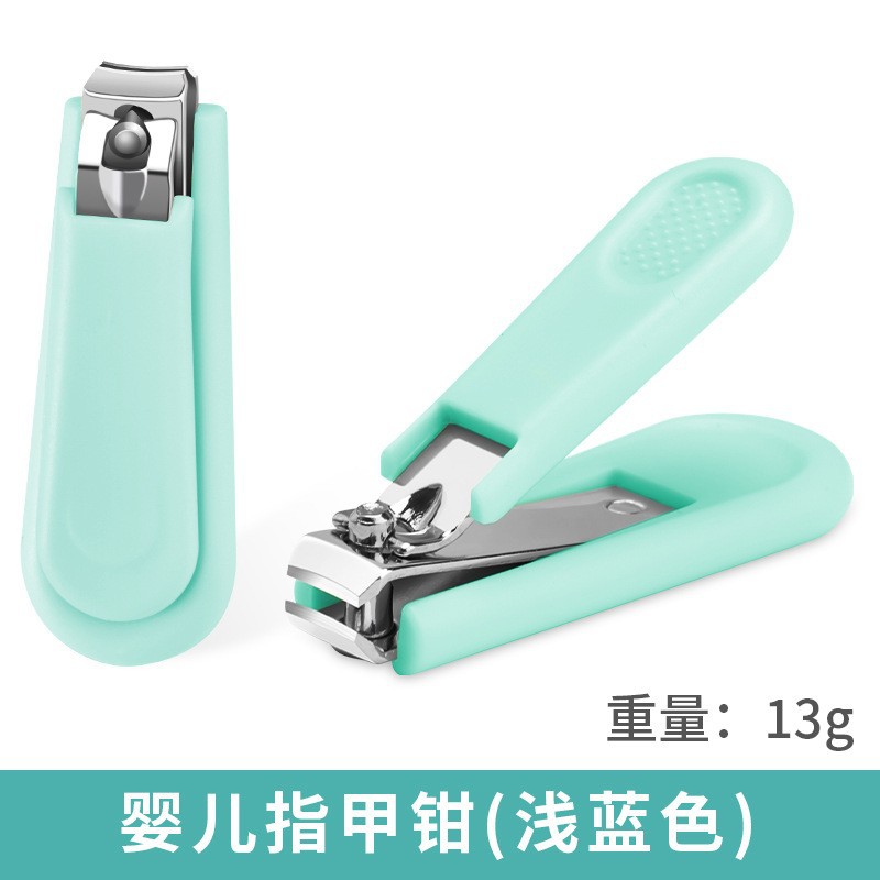 Blue children's nail scissors