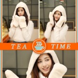 Демисезонный бархатный шарф, шапка, перчатки, «три в одном», 3 предмета, оптовые продажи