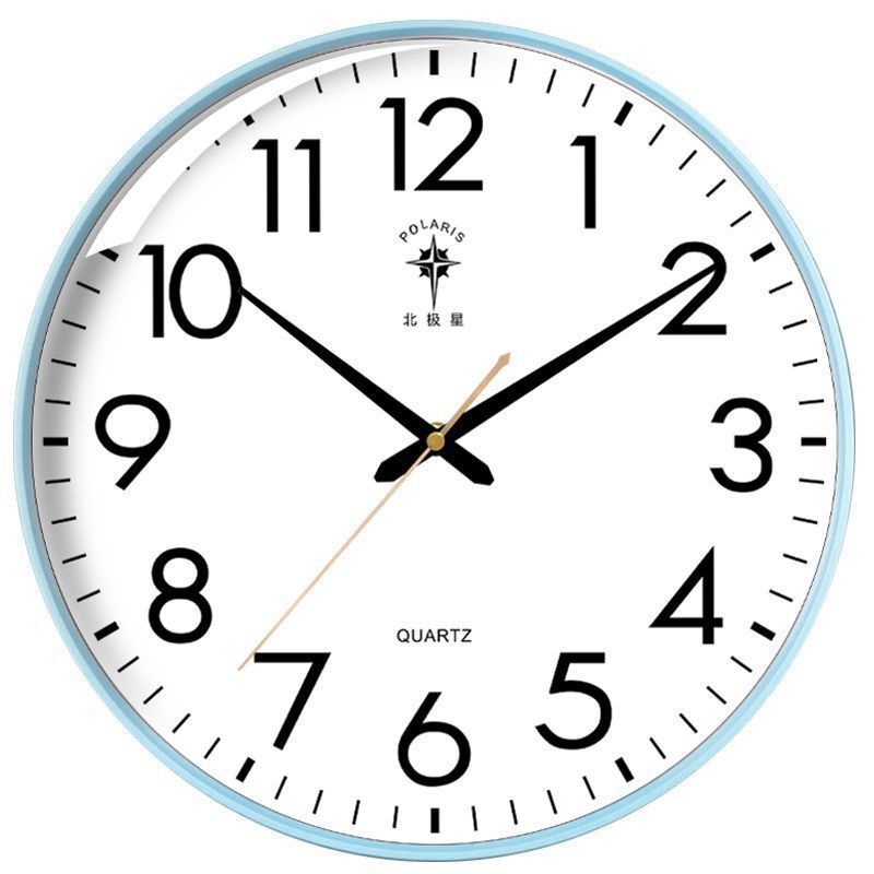 Reloj de pared de la estrella del norte sala de estar de moda doméstica reloj silencioso creativo moderno nórdico simple reloj de pared reloj de cuarzo