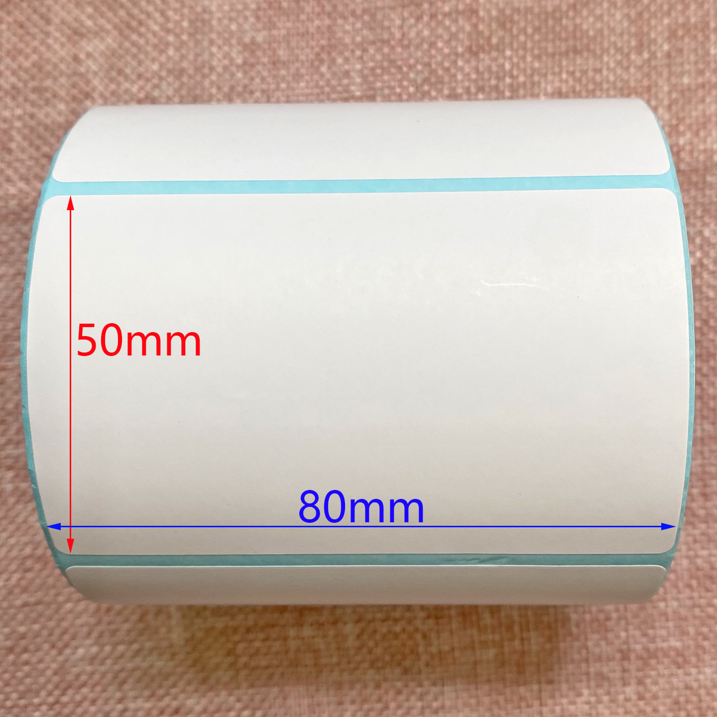 三防热敏纸80x50x500张 横版 单排 热敏打印纸标签不干胶贴纸