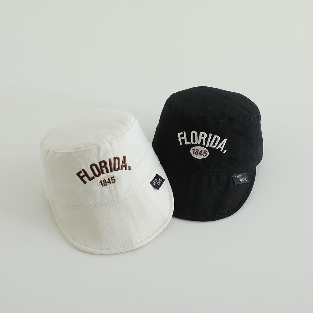 Sombreros para niños de 1 a 3 años de edad para bebés delgados bordados extranjeros letras para bebés gorras de boca de pato gorras para bebés primavera y verano
