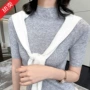 半高领透气修身秋冬针织衫