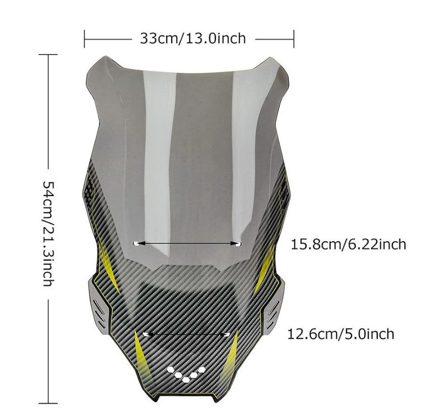 Suitable for Honda Adv150 19-21 Adv160 22-26 Modified Front Windshield Deflector Windscreen