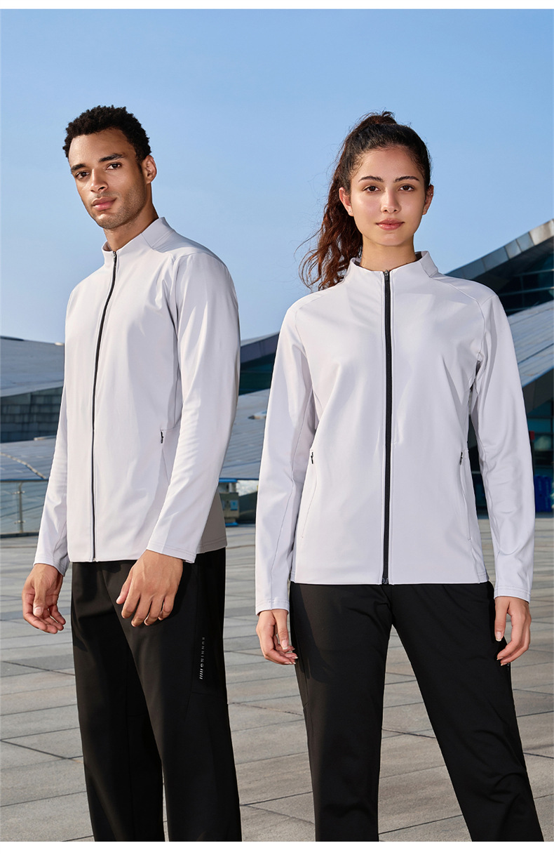 Unisex Zip-Up Training Jacket – Quick-Dry Breathable Workout Top For Outdoor Sports – Lightweight Fall/Winter Activewear In Trendy Colors_voghion.com