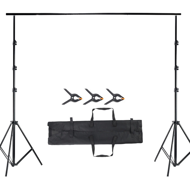 Soporte de fondo de 2x2 metros para retratos de productos, soporte para influencer, accesorios de fotografía para transmisiones en vivo, soporte de fondo para fotografía, soporte para tela de fondo.