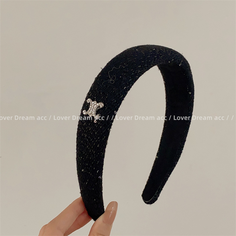 赤い本の同タイプのドリルのアルファベットの黒い灰色の千鳥の格子の紋様のスポンジのカチューシャの甘美な百合のカチューシャのファッションの髪飾り|undefined