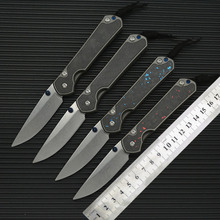 跨境新款克里斯夫小沙折刀户外刀具高硬度折叠刀露营工具刀求生刀