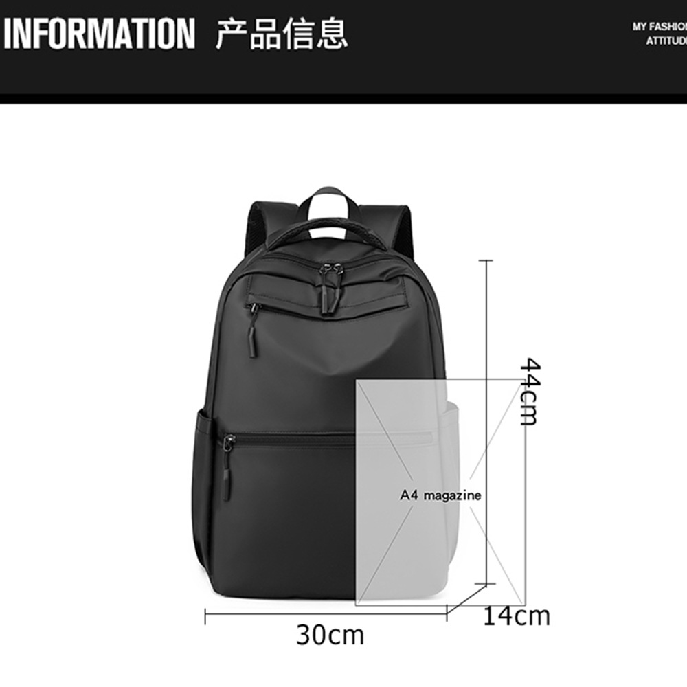Mochila de moda simple transfronteriza, mochila de alta capacidad, bolso de computadora portátil, mochila casual para estudiantes universitarios