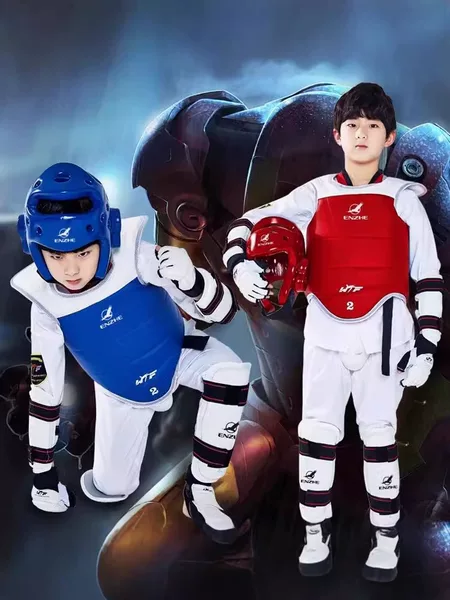 Taekwondo protective gear full set of boys and girls children competition training adult actual combat hand armour armour armour helmet helmet