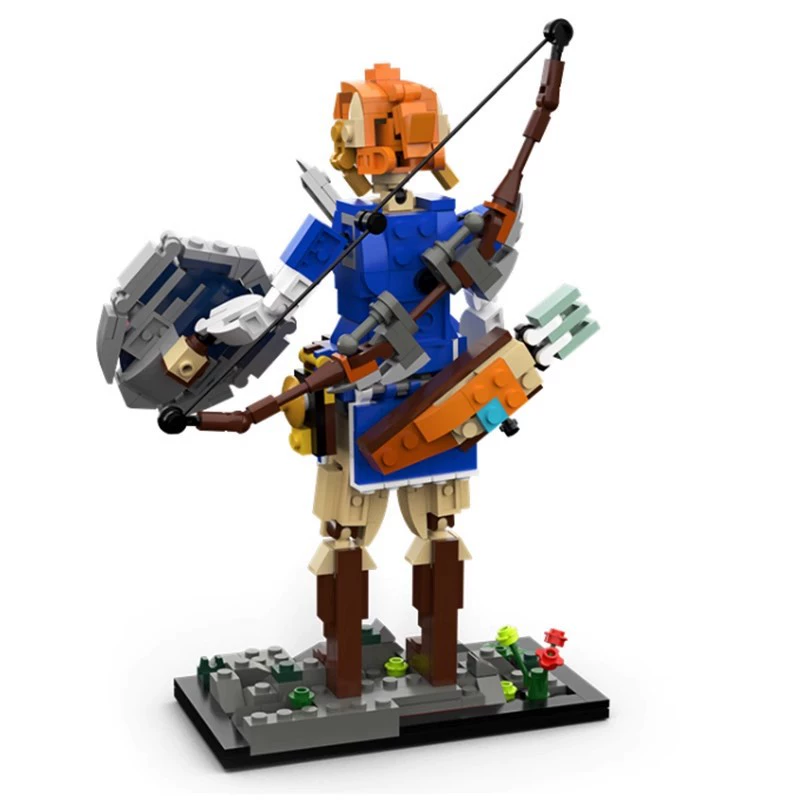 Совместимо с MOC блоками LEGO, размещающие набор строительных блоков на столе в Элида-Дикой Линк модель для боя игрушек