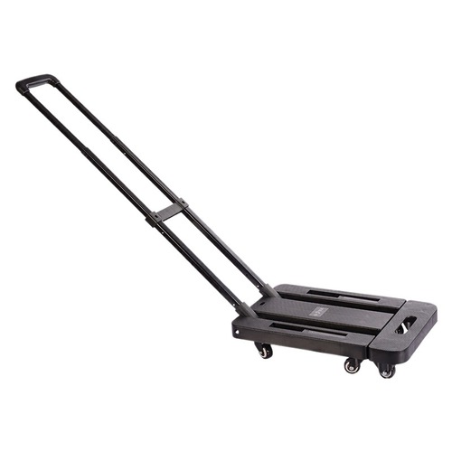 Wholesale small trolley hand truck folding flatbed pull truck hand cart home portable luggage cart silent pull