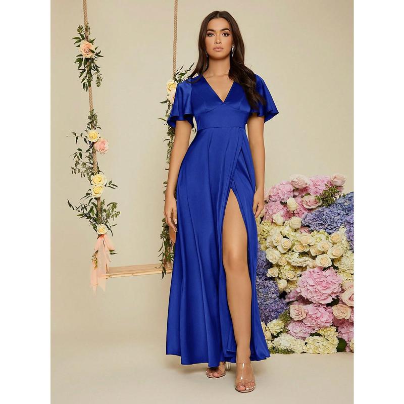 T9589 Aliexpress Amazon nuevo accesorios de vestido de boda transfronterizo manga elegante borde satén