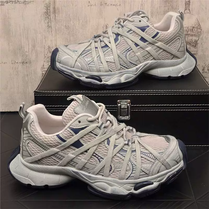 2025 Новый парижский модный бренд Толстоподошвенные кроссовки для пап Летние сетчатые дышащие повседневные кроссовки Мужские спортивные кроссовки