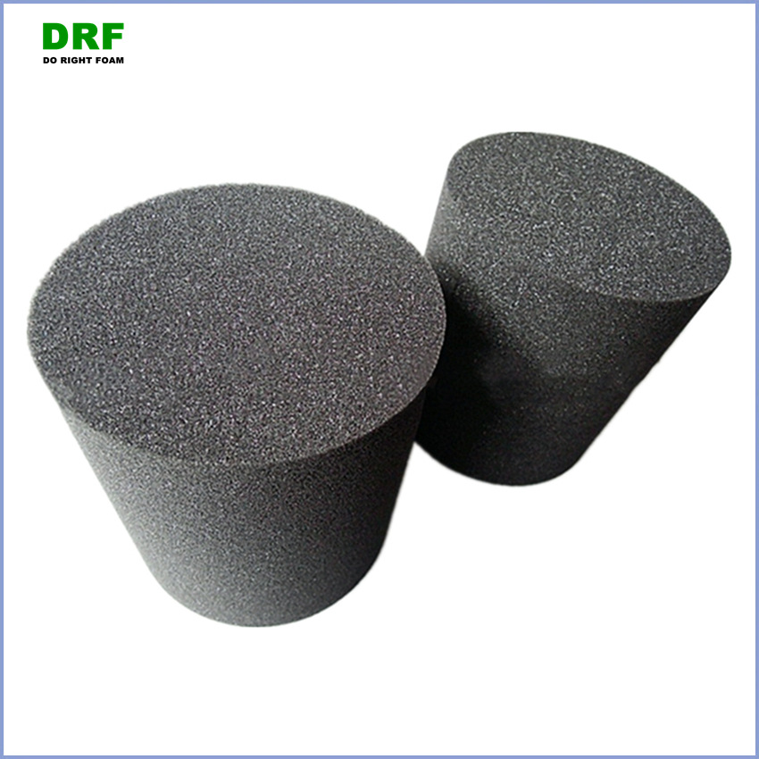 厂家供应PU发泡圆柱泡棉形状海绵 卷轴海绵圆形密封消音材料