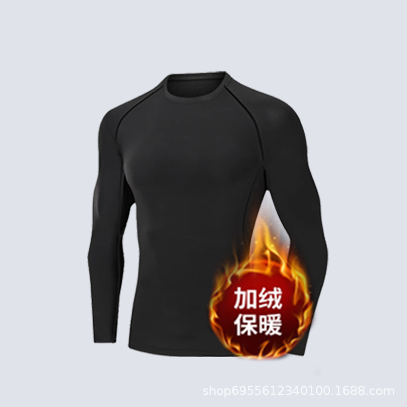 퓨어 블랙 긴팔 [플러스 벨벳]