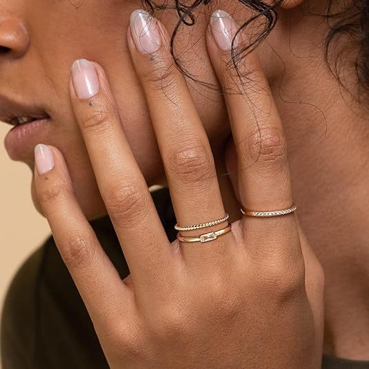 Simple Style Geometric Zinc Alloy Plating Artificial Diamond Women's Rings display picture 2