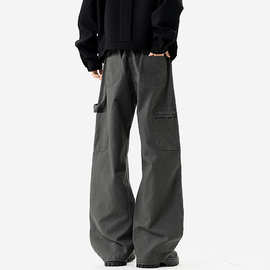 2026春季新款拼接多口袋纯棉解构法工裤K6719-特P68建议零售价168