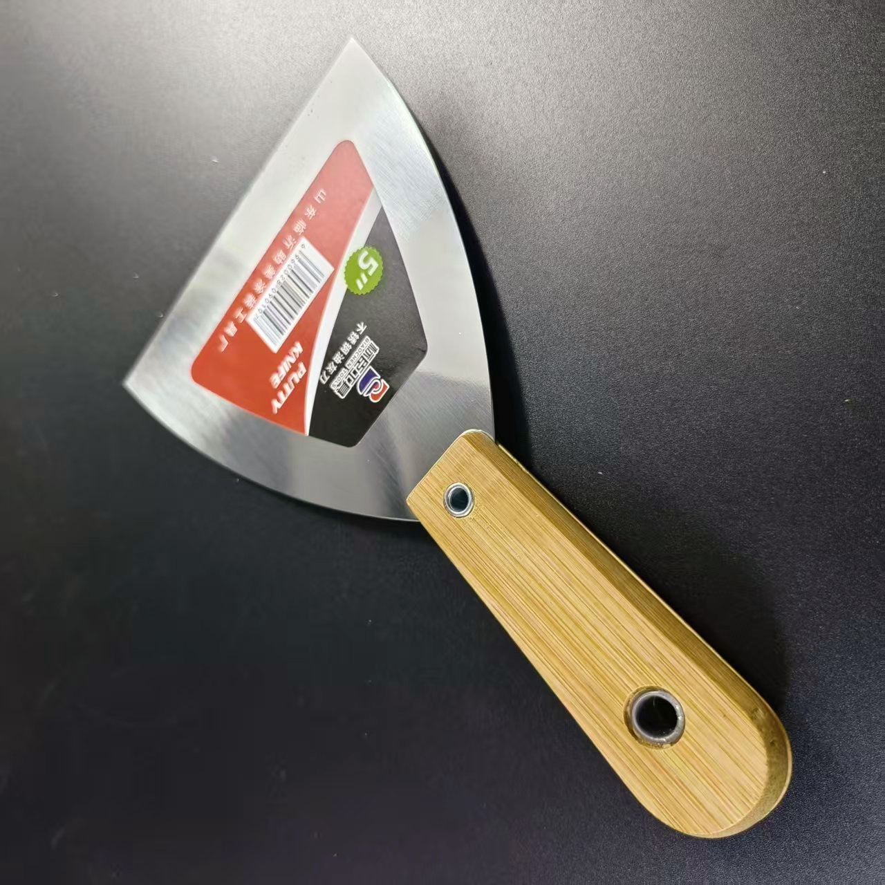 Cuchillo de masilla de acero inoxidable de dos colores cuchillo de masilla de goma cuchillo de raspa cuchillo de lote cuchillo de plástico cuchillo de masilla de alta dureza espejo
