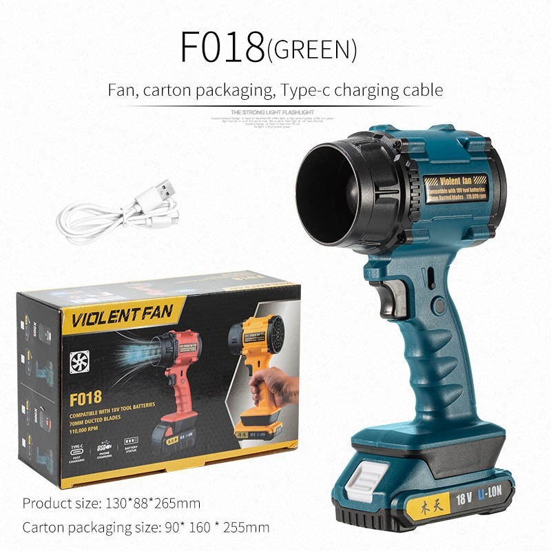 Nuevo ventilador de mano al aire libre transfronterizo Camping USB Infinite violento ventilador motor sin escobillas mini turbo ventilador