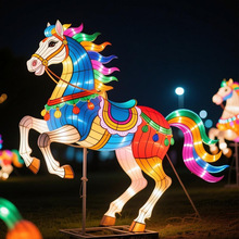 2026自贡花灯马年造型春节节庆灯会新年户外亮化灯光秀游园会灯组