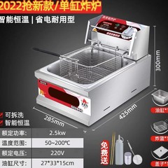 Ranjie フライヤー 業務用二槽フライヤー フライドチキンフライヤー 屋台設備 タイミングフラッグシップ電気フライヤー