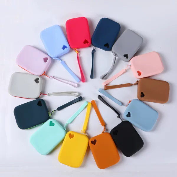 Multi-purpose new silicone storage bag portable key waterproof and dustproof bag data storage bag pet snack bag